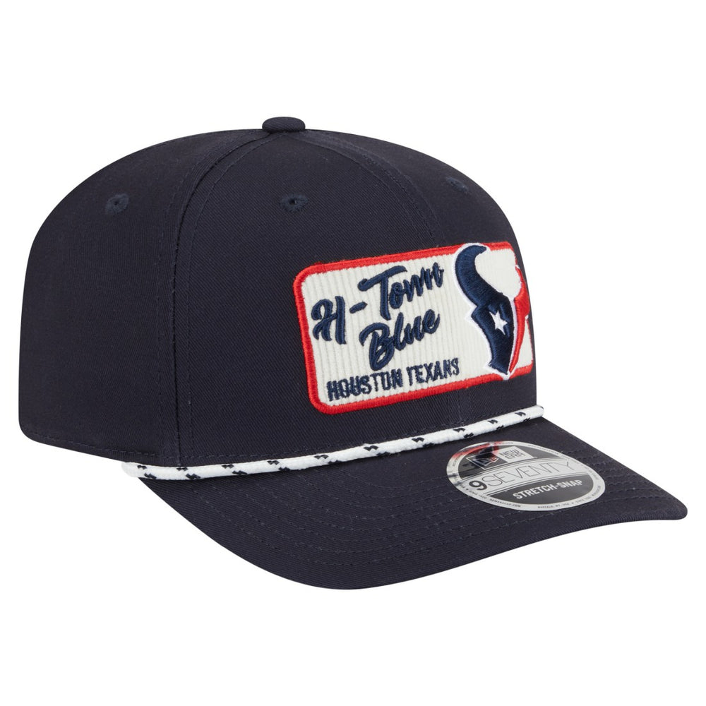 Houston Texans New Era Chant 9SEVENTY Stretch-Snap Hat Navy - NFL