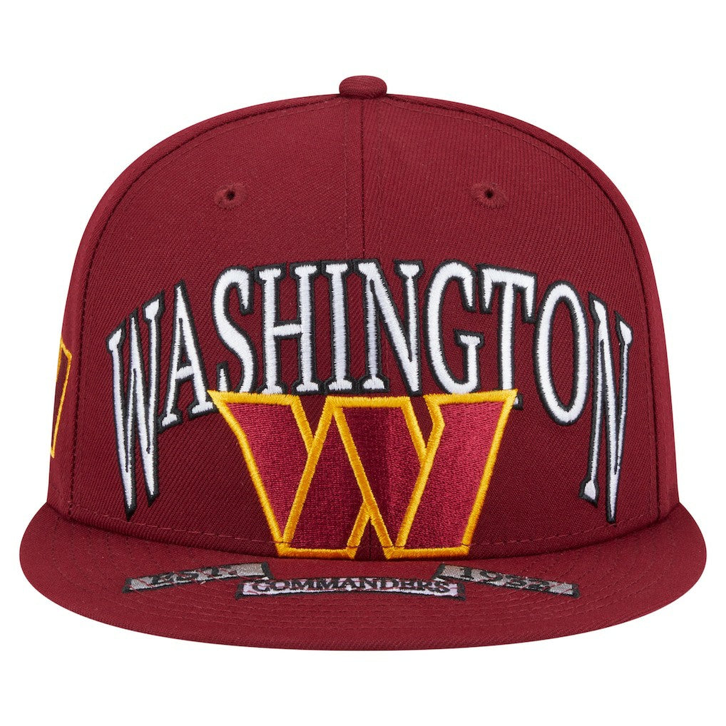 Washington Commanders New Era Oversized 59FIFTY Fitted Hat Burgundy - NFL