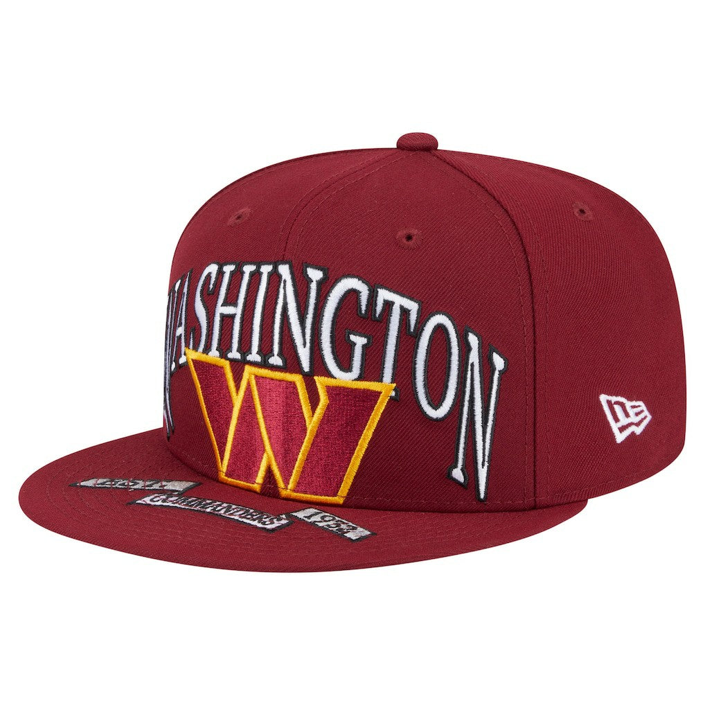 Washington Commanders New Era Oversized 59FIFTY Fitted Hat Burgundy - NFL