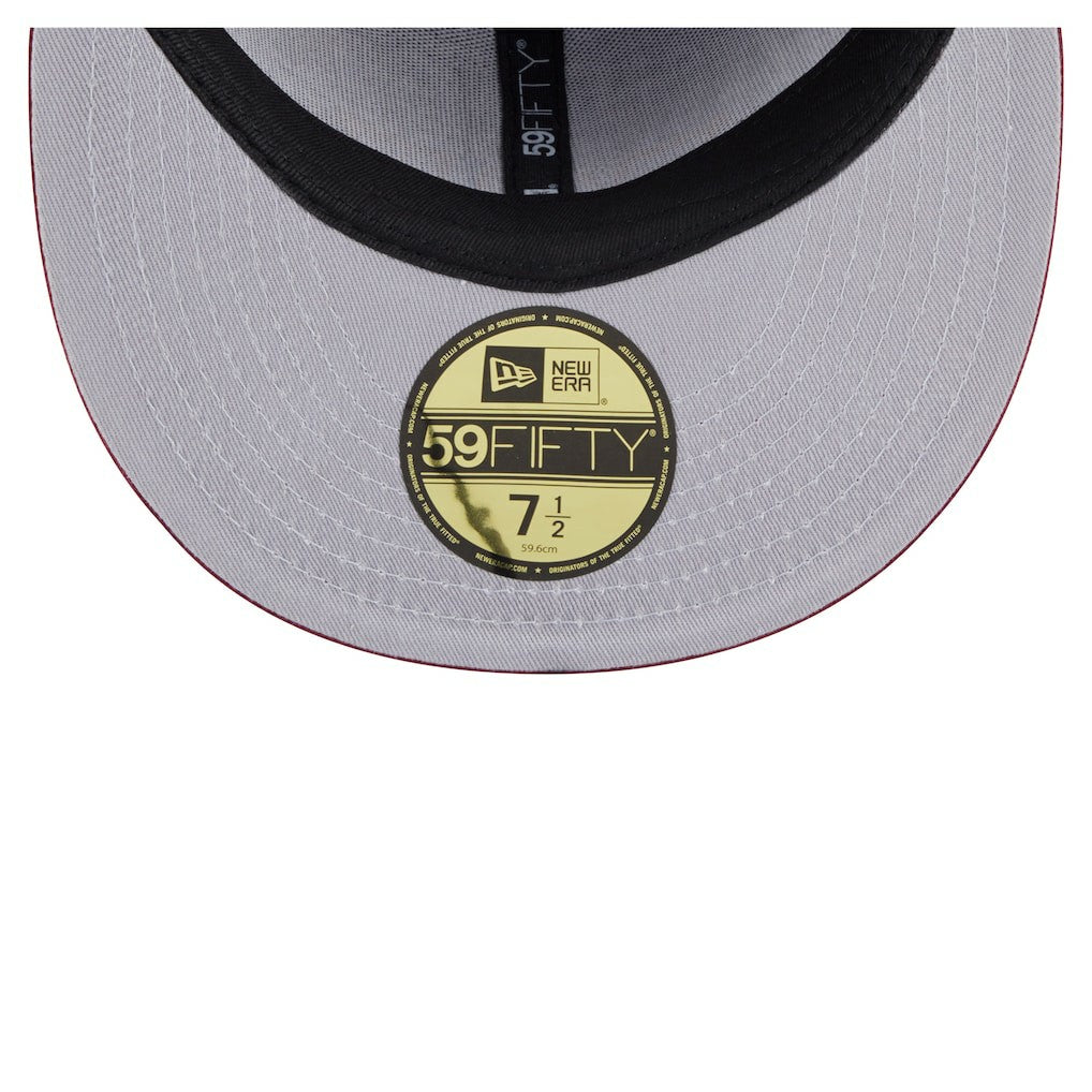 Washington Commanders New Era Oversized 59FIFTY Fitted Hat Burgundy - NFL