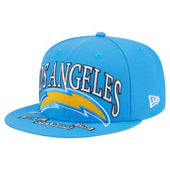 Los Angeles Chargers New Era Oversized 59FIFTY Fitted Hat Powder Blue - NFL