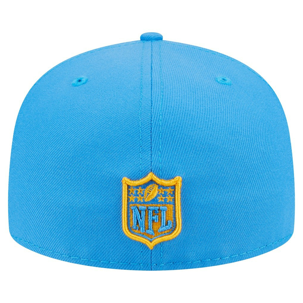 Los Angeles Chargers New Era Oversized 59FIFTY Fitted Hat Powder Blue - NFL