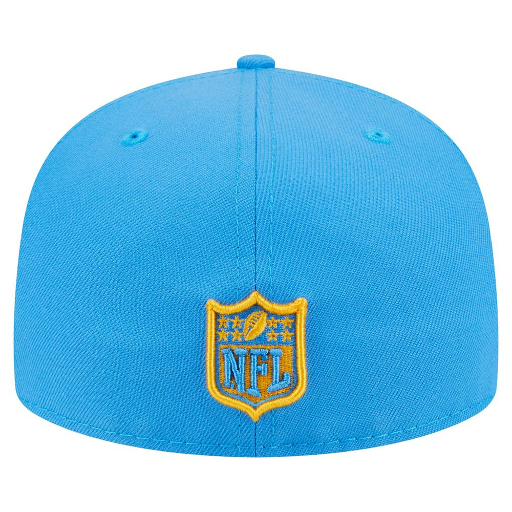 Los Angeles Chargers New Era Oversized 59FIFTY Fitted Hat Powder Blue - NFL