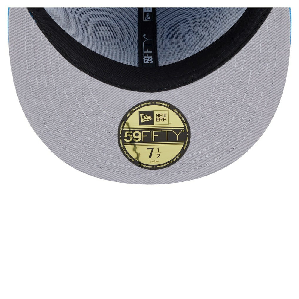 Los Angeles Chargers New Era Oversized 59FIFTY Fitted Hat Powder Blue - NFL