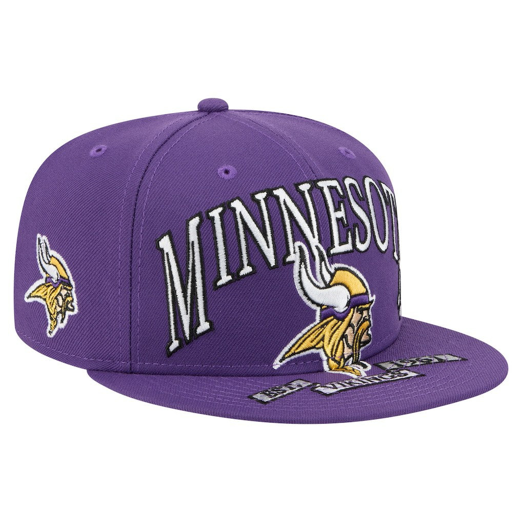 Minnesota Vikings New Era Oversized 59FIFTY Fitted Hat Purple - NFL
