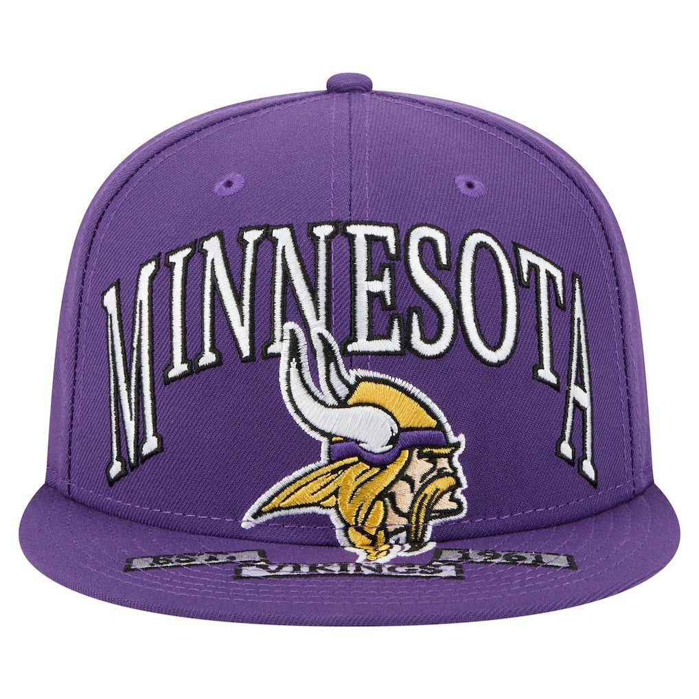Minnesota Vikings New Era Oversized 59FIFTY Fitted Hat Purple - NFL