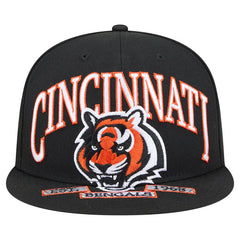 Cincinnati Bengals New Era Head Oversized 59FIFTY Fitted Hat Black - NFL