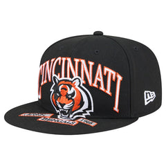 Cincinnati Bengals New Era Head Oversized 59FIFTY Fitted Hat Black - NFL