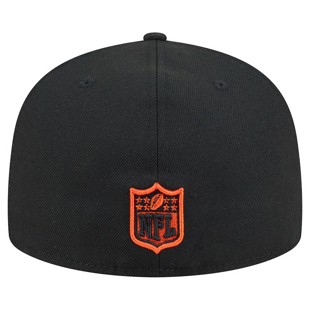 Cincinnati Bengals New Era Head Oversized 59FIFTY Fitted Hat Black - NFL