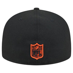 Cincinnati Bengals New Era Head Oversized 59FIFTY Fitted Hat Black - NFL