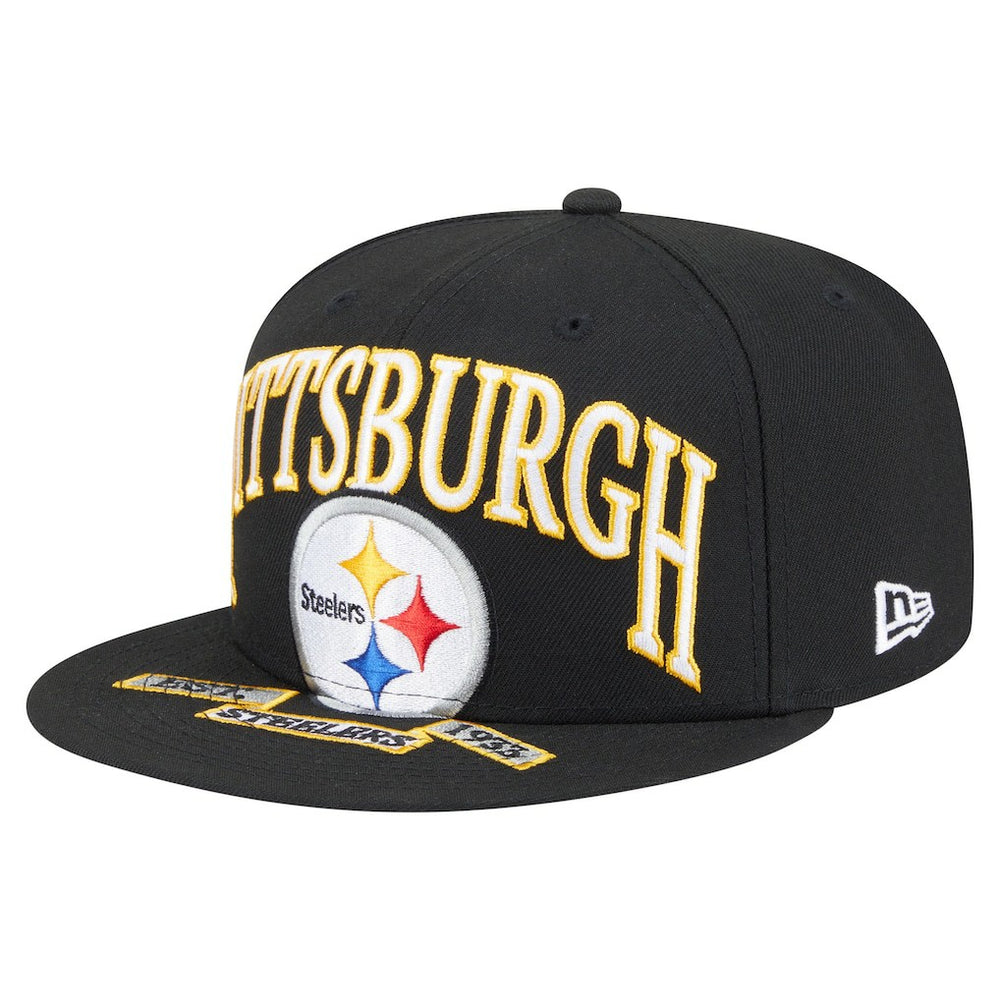 Pittsburgh Steelers New Era Oversized 59FIFTY Fitted Hat Black - NFL