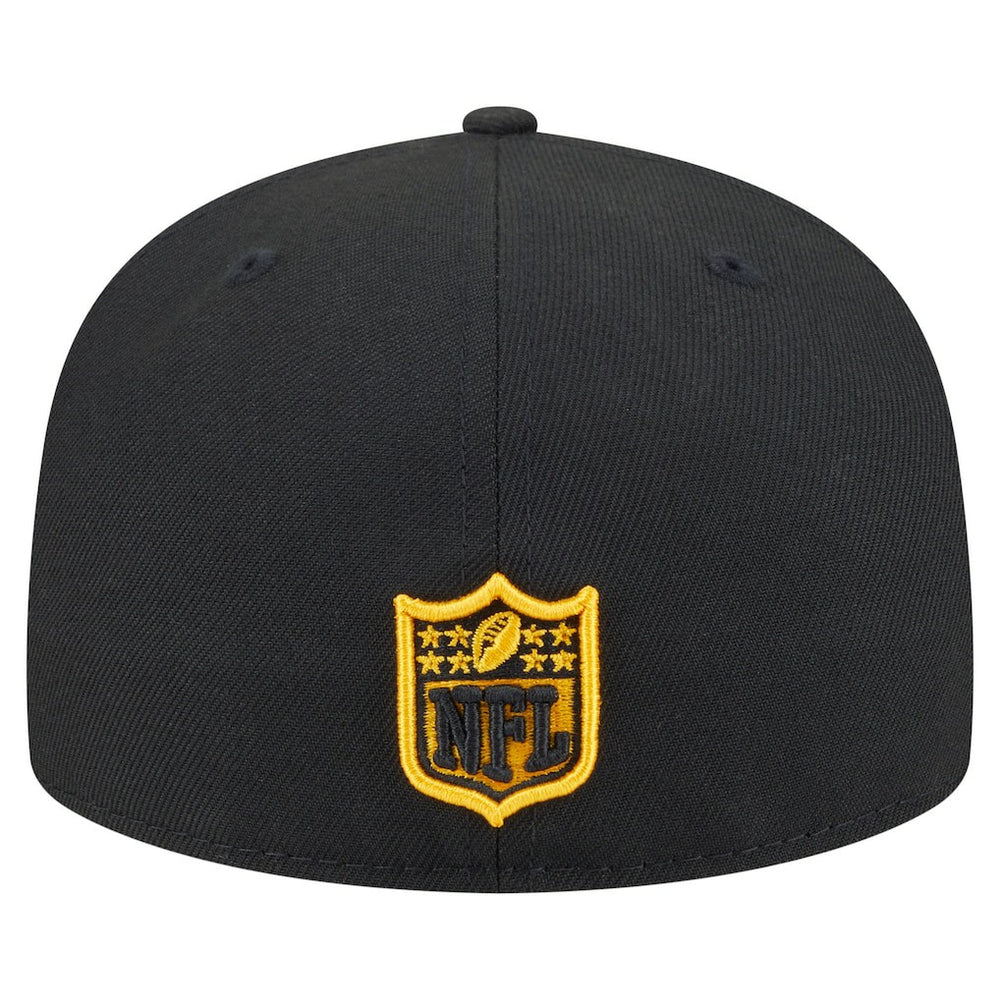 Pittsburgh Steelers New Era Oversized 59FIFTY Fitted Hat Black - NFL