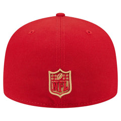 San Francisco 49ers New Era Oversized 59FIFTY Fitted Hat Scarlet - NFL