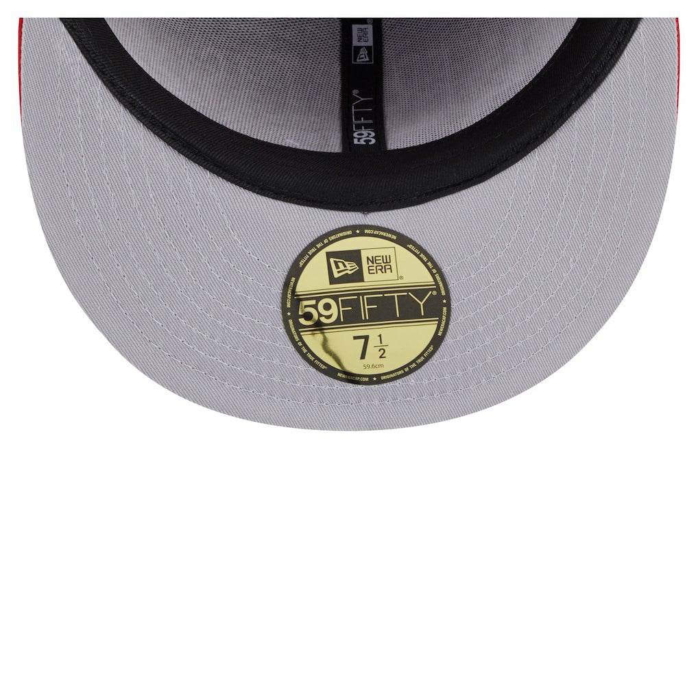 San Francisco 49ers New Era Oversized 59FIFTY Fitted Hat Scarlet - NFL