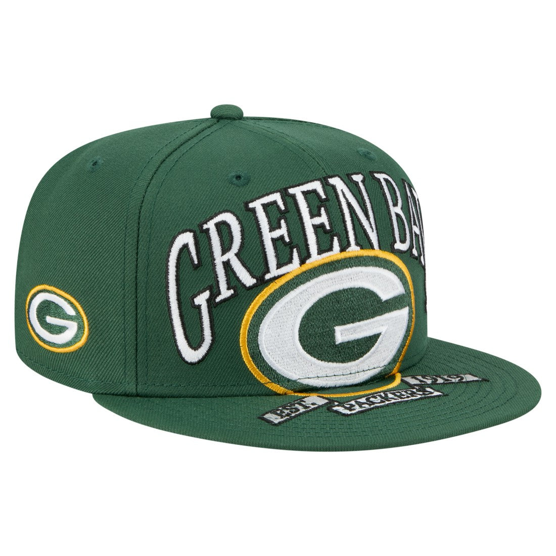 Green Bay Packers New Era Oversized 59FIFTY Fitted Hat Green - NFL