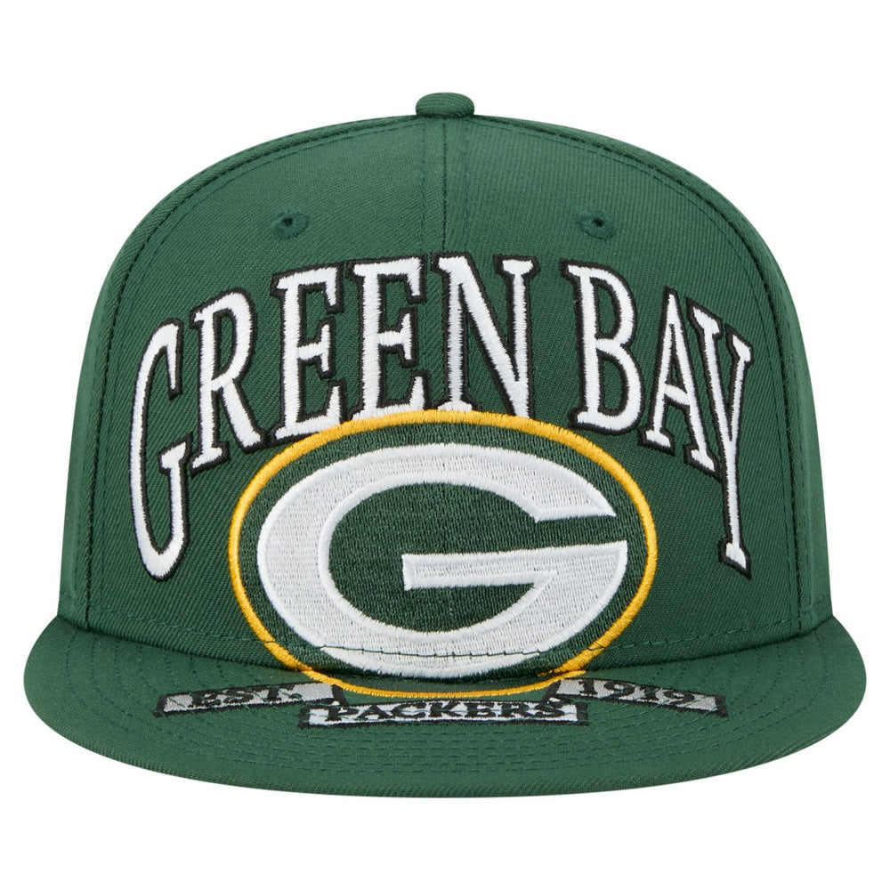 Green Bay Packers New Era Oversized 59FIFTY Fitted Hat Green - NFL