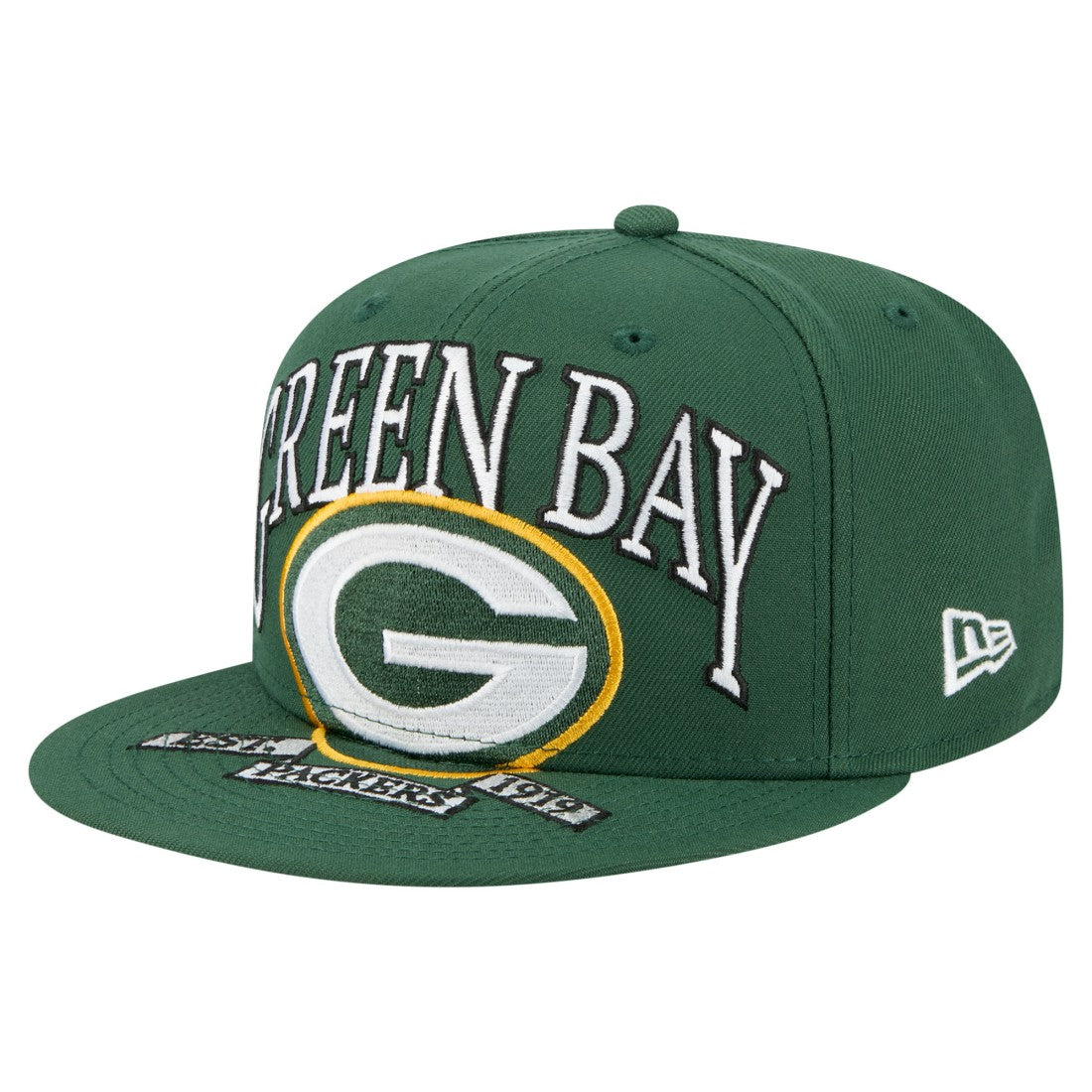 Green Bay Packers New Era Oversized 59FIFTY Fitted Hat Green - NFL