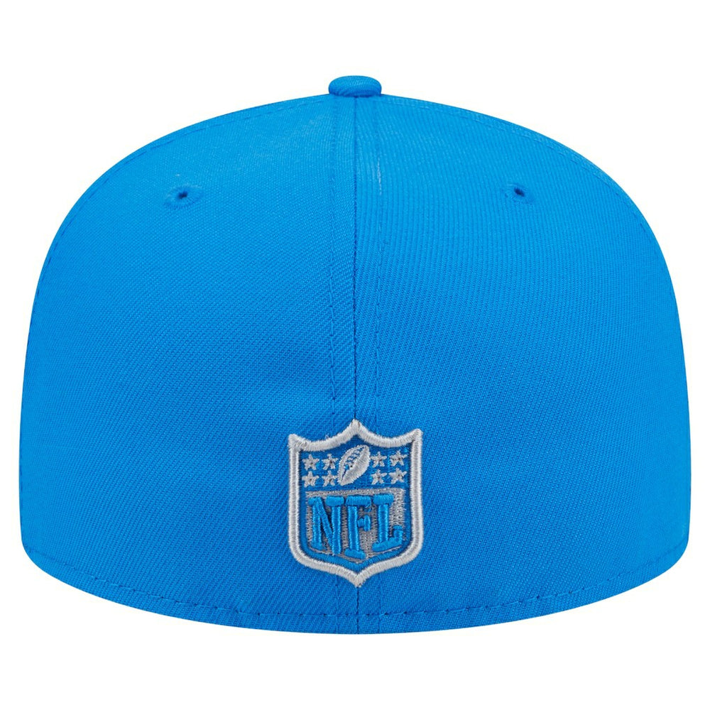 Detroit Lions New Era Oversized 59FIFTY Fitted Hat Blue - NFL