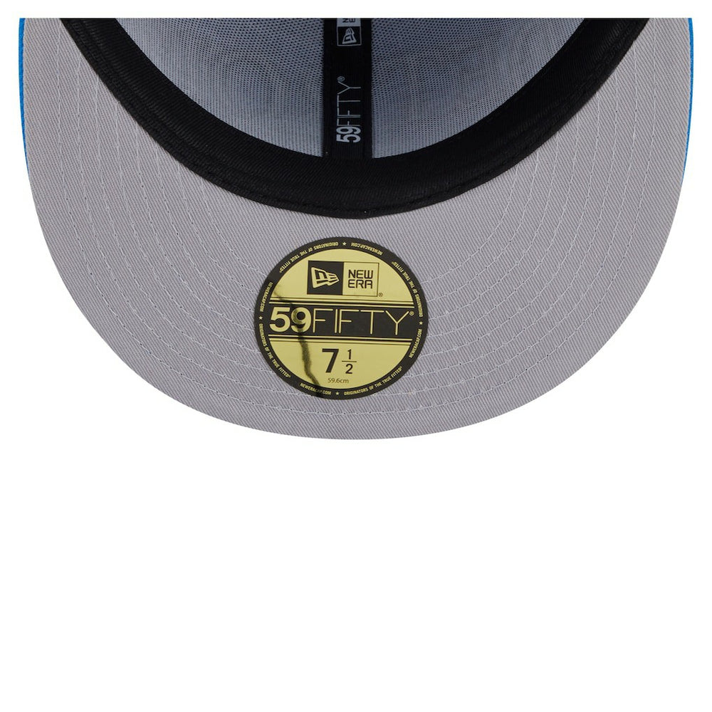 Detroit Lions New Era Oversized 59FIFTY Fitted Hat Blue - NFL