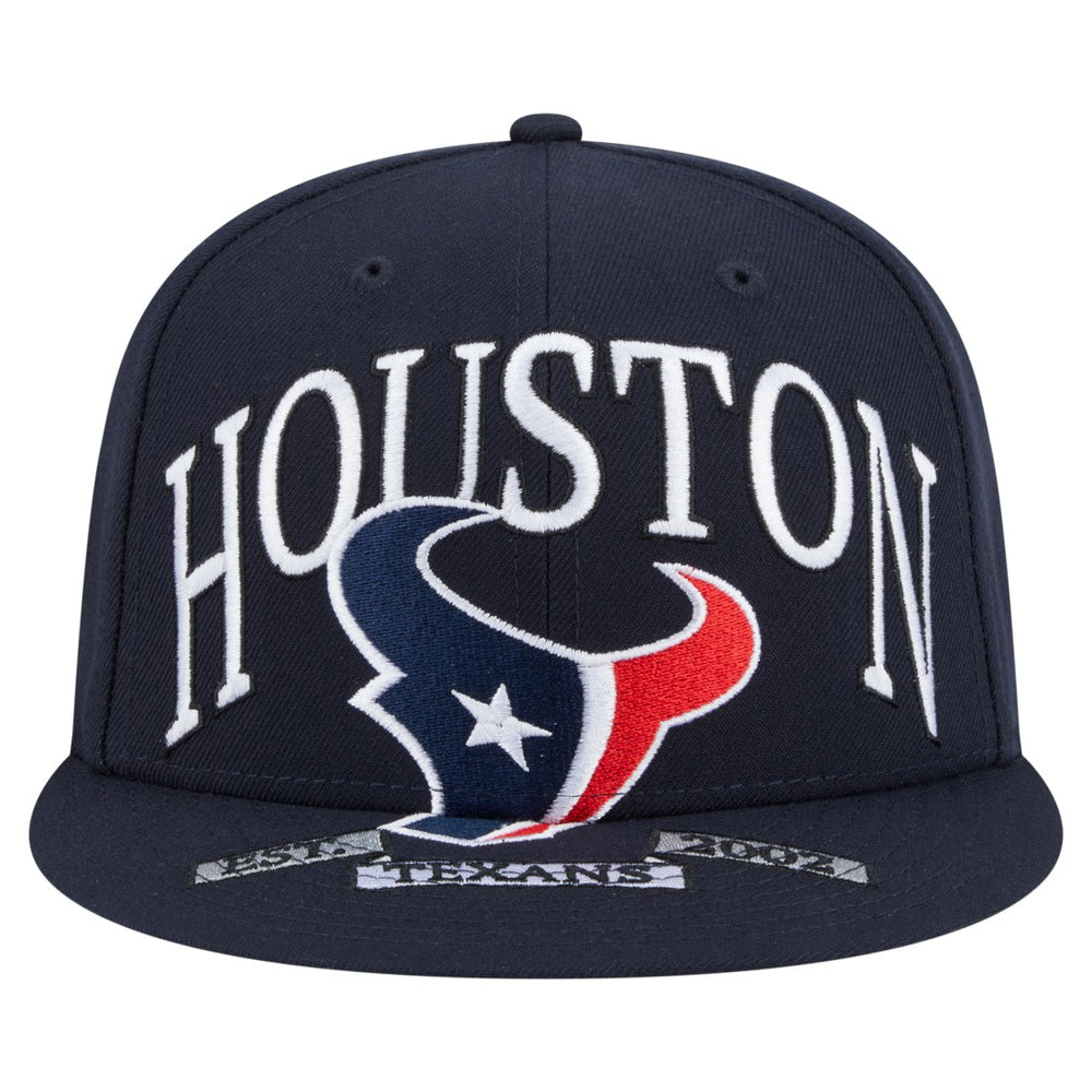 Houston Texans New Era Oversized 59FIFTY Fitted Hat Navy - NFL