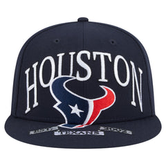 Houston Texans New Era Oversized 59FIFTY Fitted Hat Navy - NFL