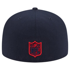 Houston Texans New Era Oversized 59FIFTY Fitted Hat Navy - NFL