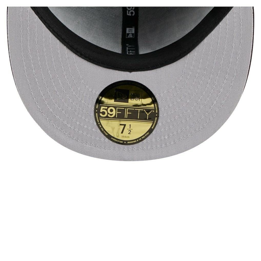 Cleveland Browns New Era Throwback Oversized 59FIFTY Fitted Hat Brown - NFL