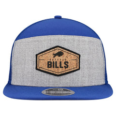 Buffalo Bills New Era Cork Split Panel 9FIFTY Trucker Snapback Hat Gray/Royal - NFL