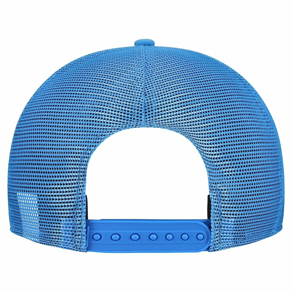 Los Angeles Chargers New Era Cork Split Panel 9FIFTY Trucker Snapback Hat Gray/Powder Blue - NFL
