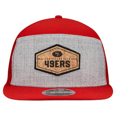 San Francisco 49ers New Era Cork Split Panel 9FIFTY Trucker Snapback Hat Gray/Scarlet - NFL