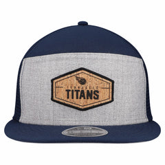 Tennessee Titans New Era Cork Split Panel 9FIFTY Trucker Snapback Hat Gray/Navy - NFL