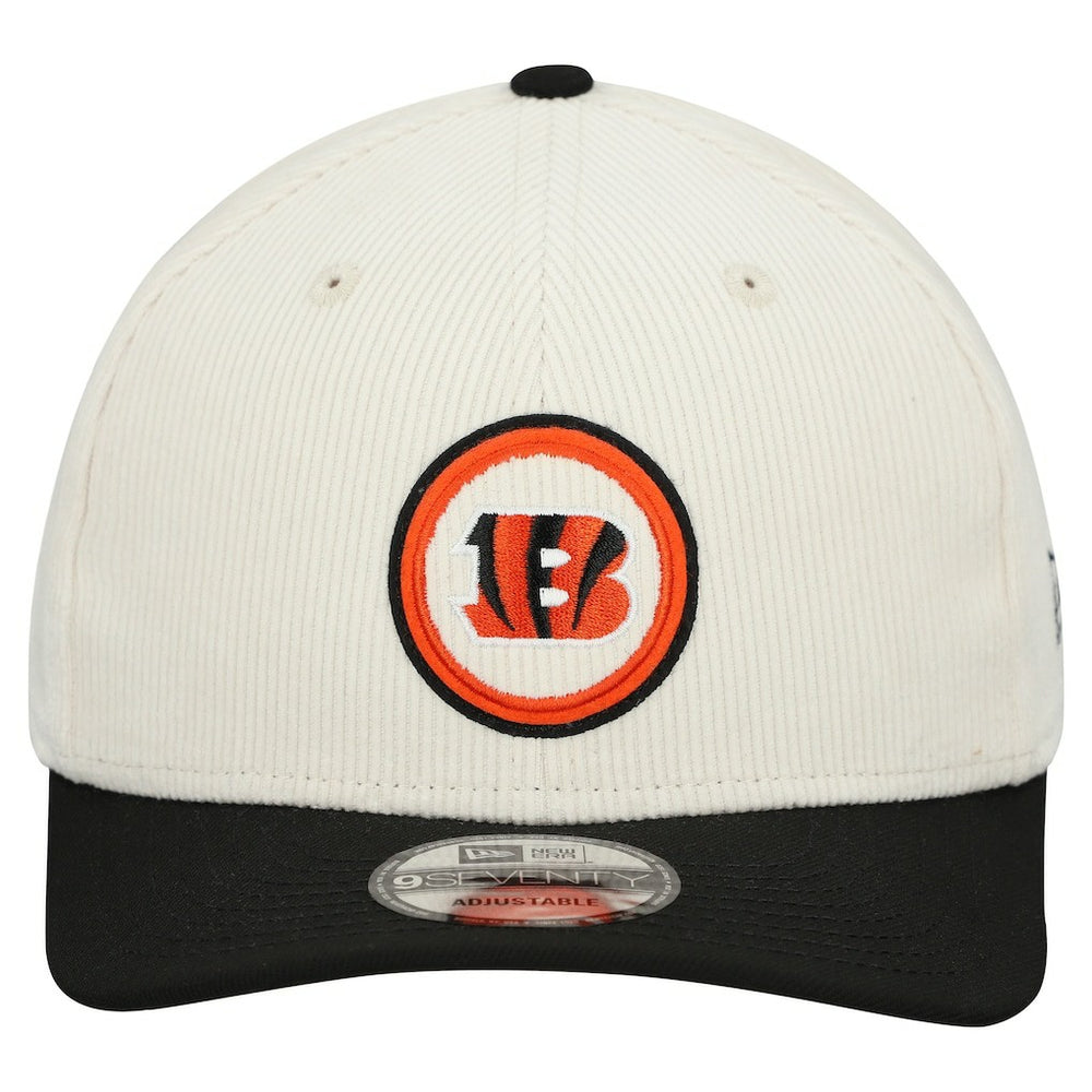 Cincinnati Bengals New Era Loyal Corduroy 9SEVENTY Adjustable Hat Stone - NFL