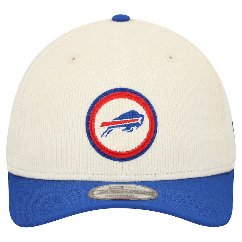Buffalo Bills New Era Loyal Corduroy 9SEVENTY Adjustable Hat Stone - NFL