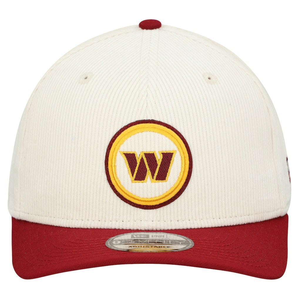 Washington Commanders New Era Loyal Corduroy 9SEVENTY Adjustable Hat Stone - NFL