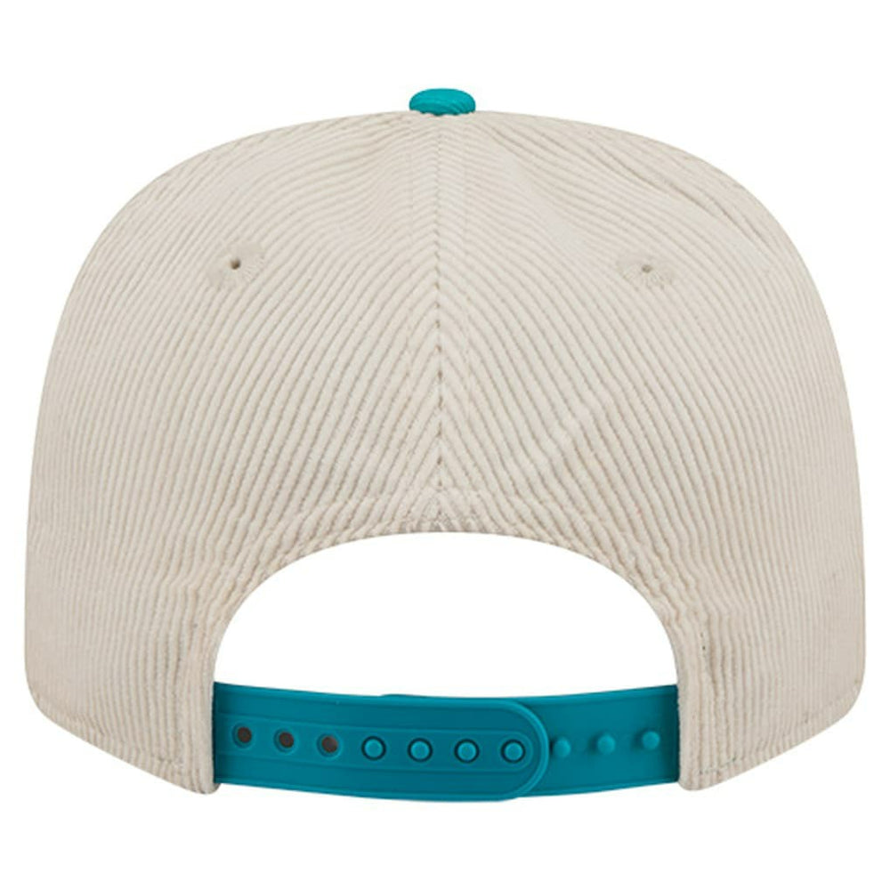 Miami Dolphins New Era Loyal Corduroy 9SEVENTY Adjustable Hat Stone - NFL