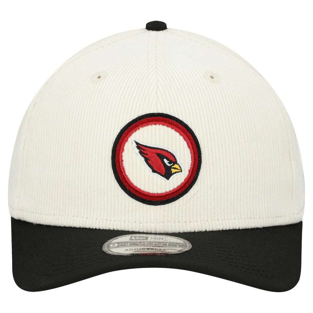 Arizona Cardinals New Era Loyal Corduroy 9SEVENTY Adjustable Hat Stone - NFL
