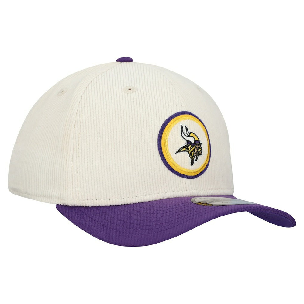 Minnesota Vikings New Era Loyal Corduroy 9SEVENTY Adjustable Hat Stone - NFL