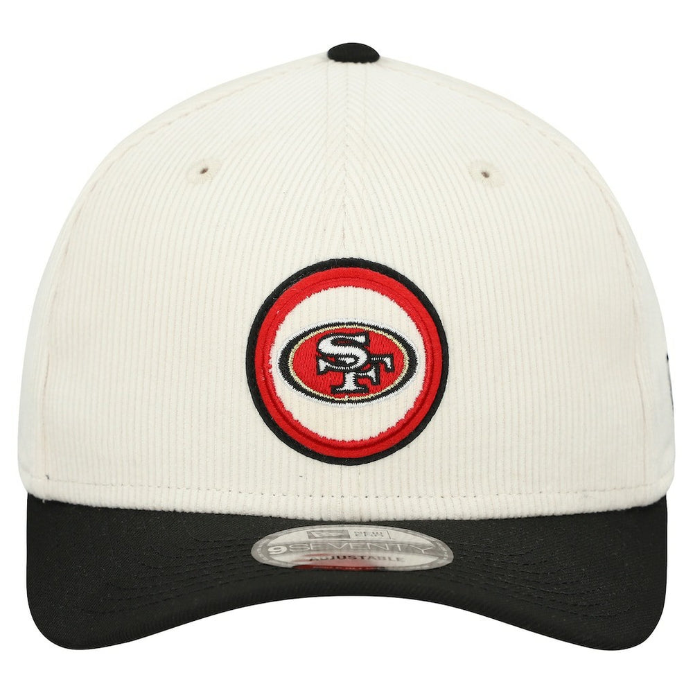 San Francisco 49ers New Era Loyal Corduroy 9SEVENTY Adjustable Hat Stone - NFL
