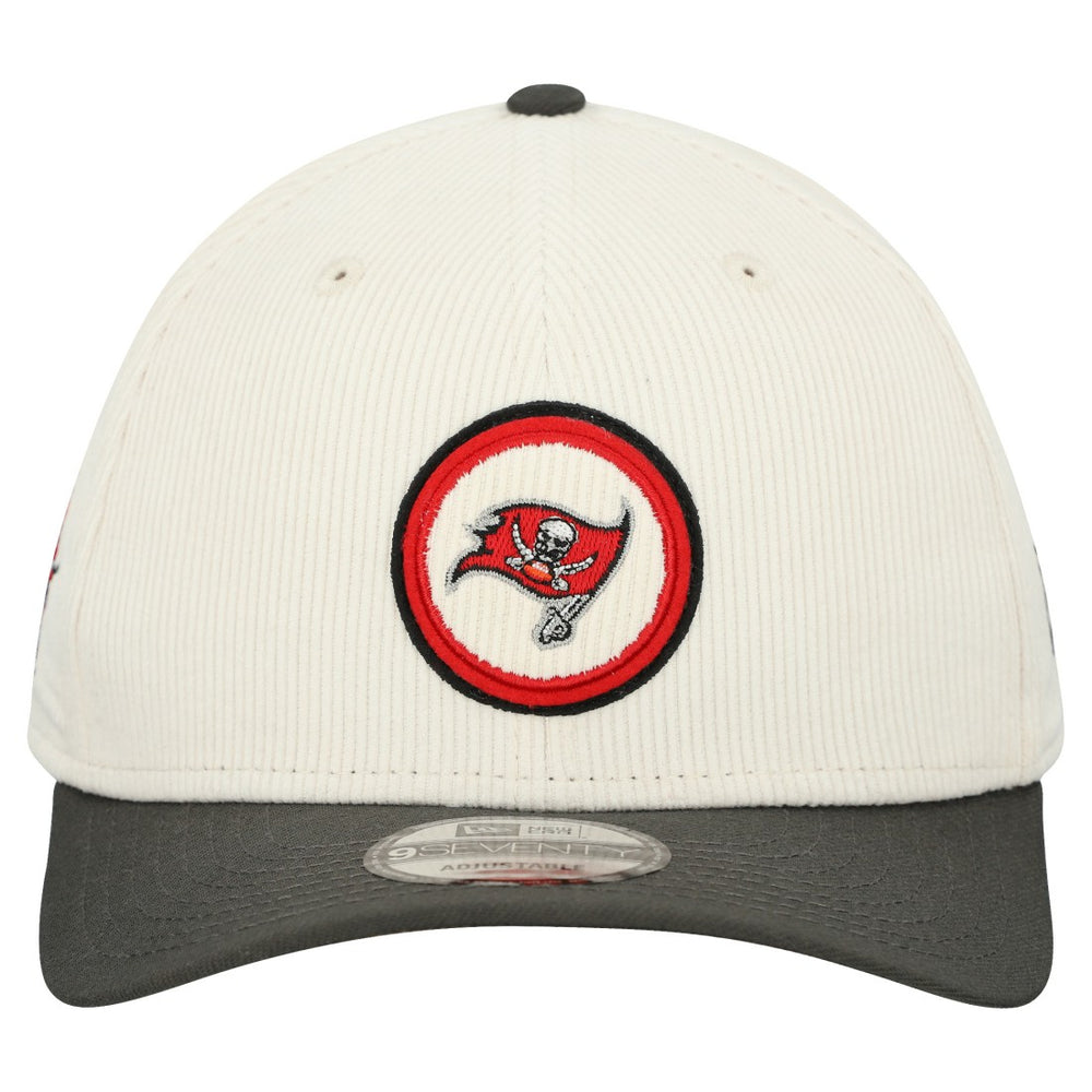 Tampa Bay Buccaneers New Era Loyal Corduroy 9SEVENTY Adjustable Hat Stone - NFL