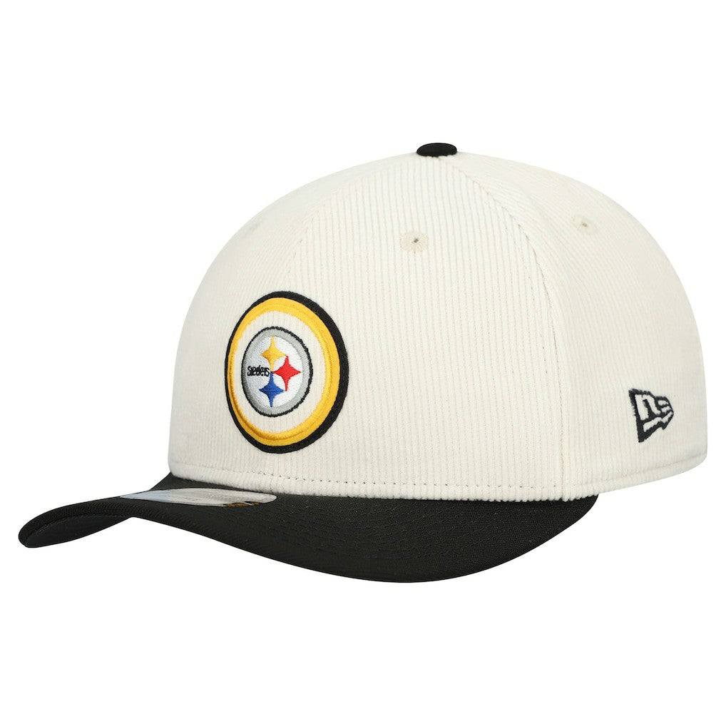 Pittsburgh Steelers New Era Loyal Corduroy 9SEVENTY Adjustable Hat Stone - NFL