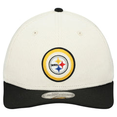 Pittsburgh Steelers New Era Loyal Corduroy 9SEVENTY Adjustable Hat Stone - NFL