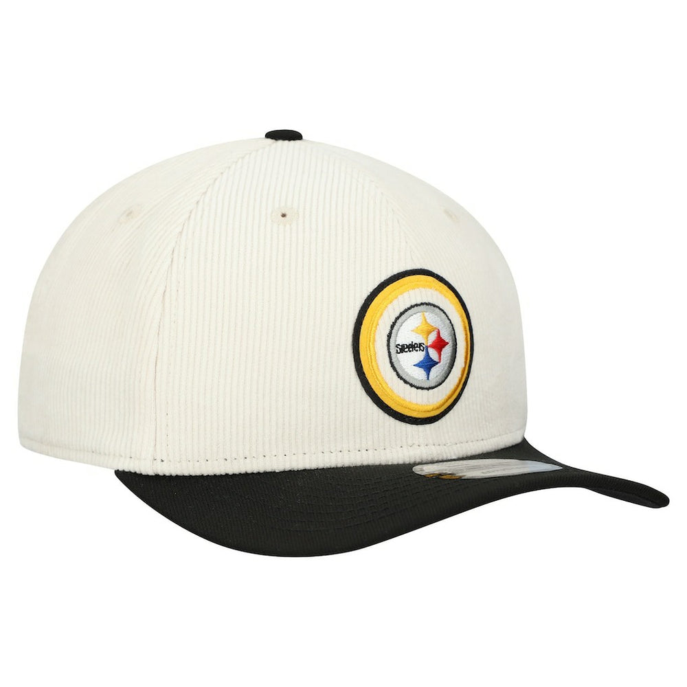 Pittsburgh Steelers New Era Loyal Corduroy 9SEVENTY Adjustable Hat Stone - NFL