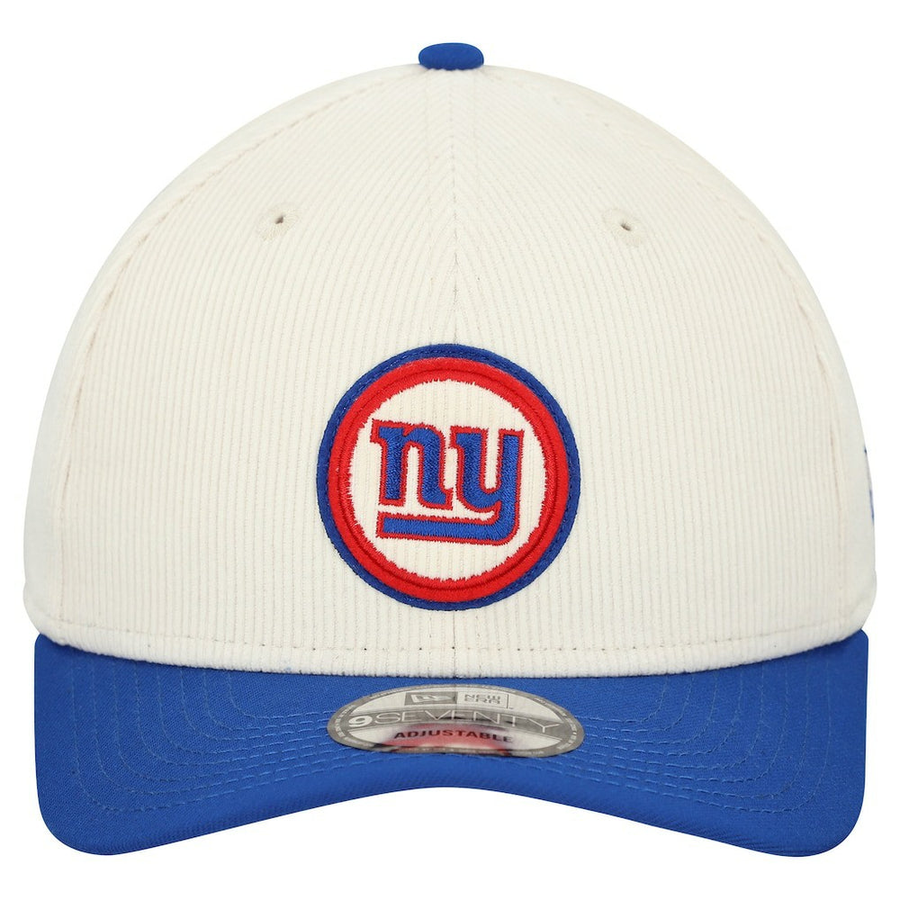 New York Giants New Era Loyal Corduroy 9SEVENTY Adjustable Hat Stone - NFL