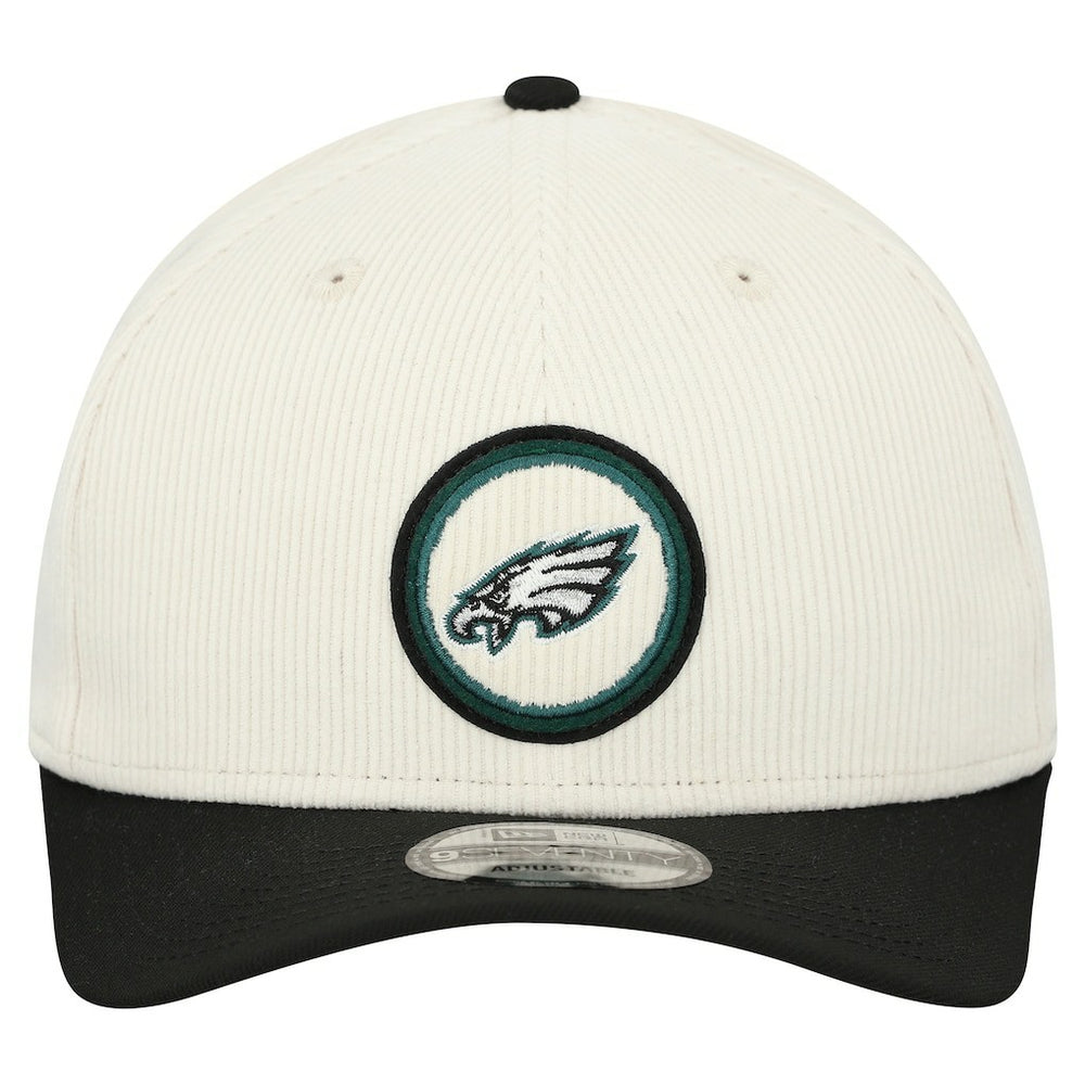 Philadelphia Eagles New Era Loyal Corduroy 9SEVENTY Adjustable Hat Stone - NFL