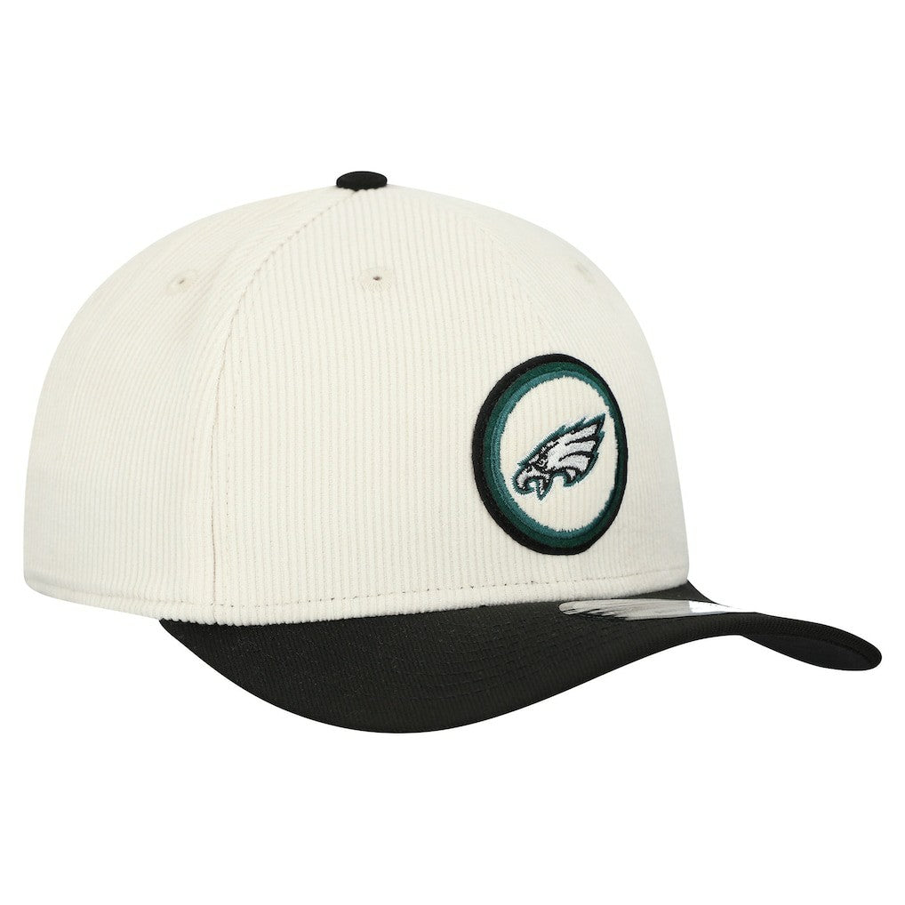 Philadelphia Eagles New Era Loyal Corduroy 9SEVENTY Adjustable Hat Stone - NFL