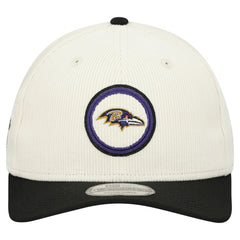 Baltimore Ravens New Era Loyal Corduroy 9SEVENTY Adjustable Hat Stone - NFL
