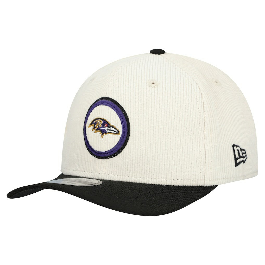 Baltimore Ravens New Era Loyal Corduroy 9SEVENTY Adjustable Hat Stone - NFL