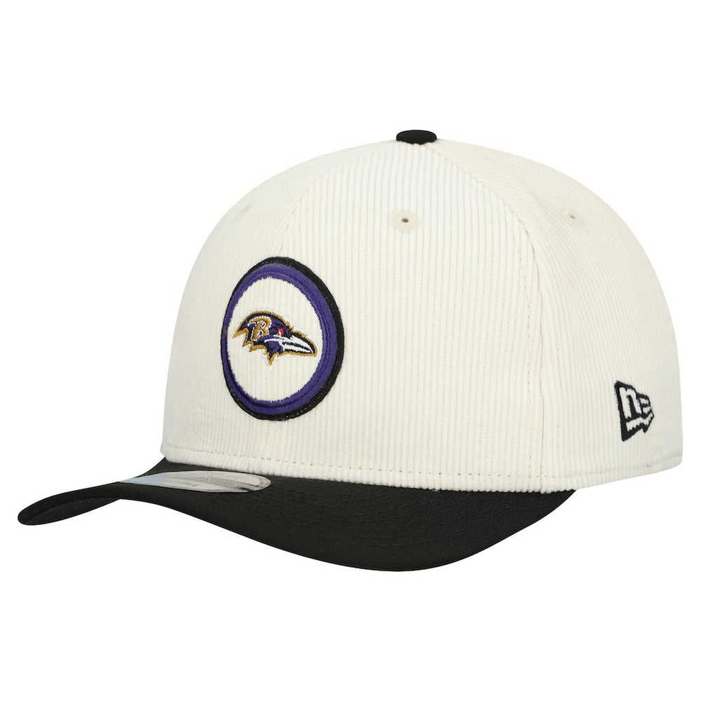 Baltimore Ravens New Era Loyal Corduroy 9SEVENTY Adjustable Hat Stone - NFL