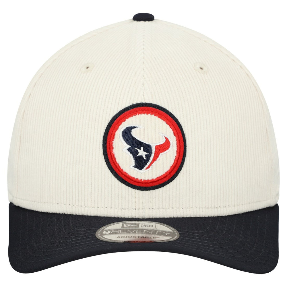 Houston Texans New Era Loyal Corduroy 9SEVENTY Adjustable Hat Stone - NFL