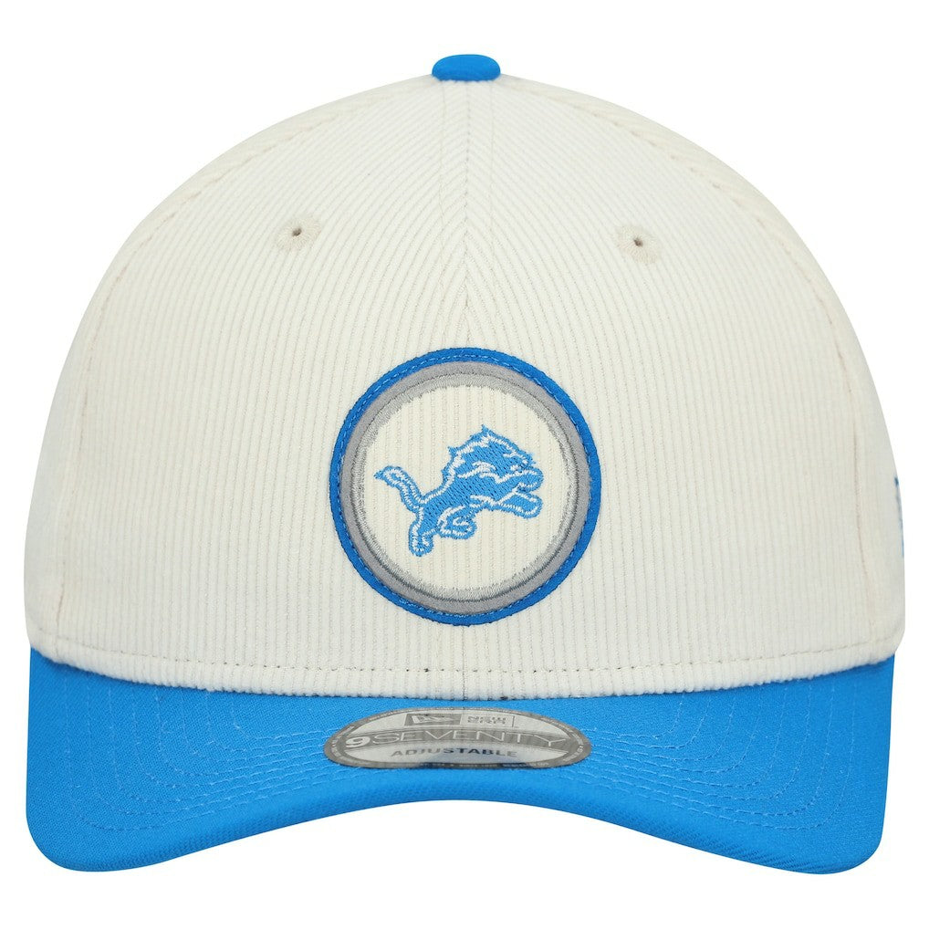Detroit Lions New Era Loyal Corduroy 9SEVENTY Adjustable Hat Stone - NFL